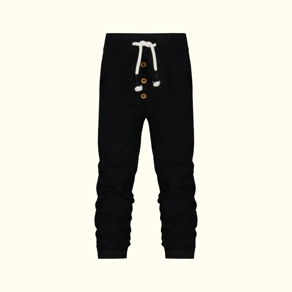 Organic Cotton Jet Black Pants front