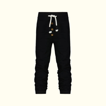 Organic Cotton Jet Black Pants front