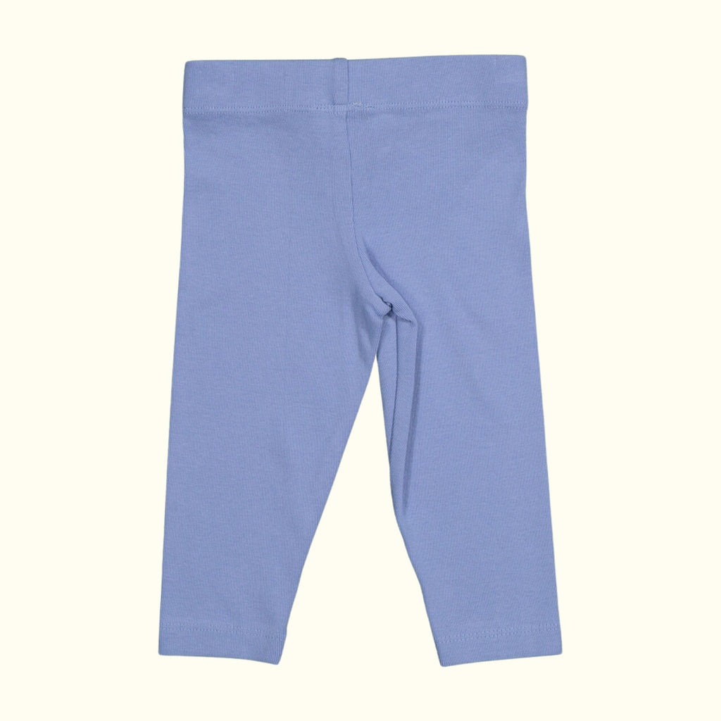 Organic cotton leggings blue back