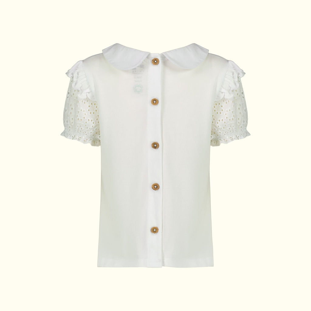 Organic Cotton Broderie Angel Top back