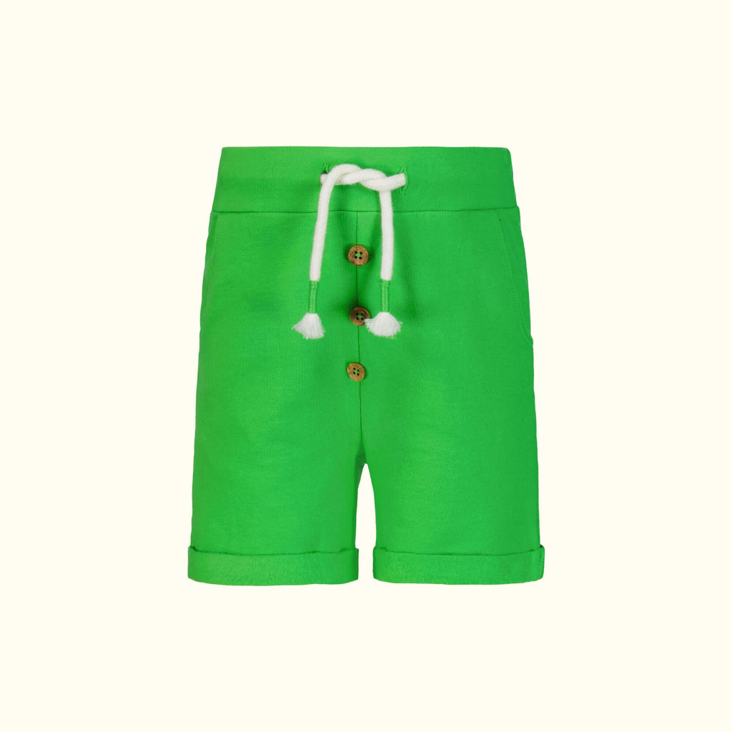Organic Cotton Bush Green Shorts front