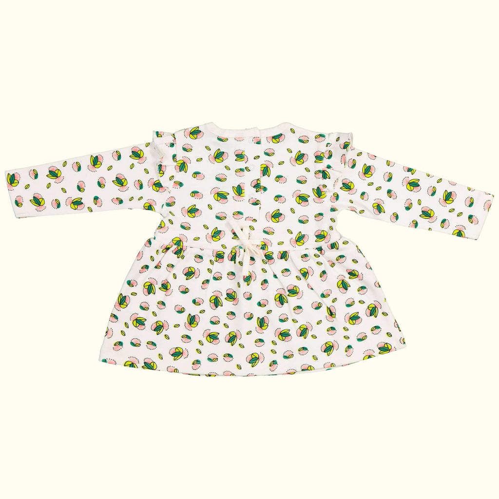 organic cotton pohutukawa dress back