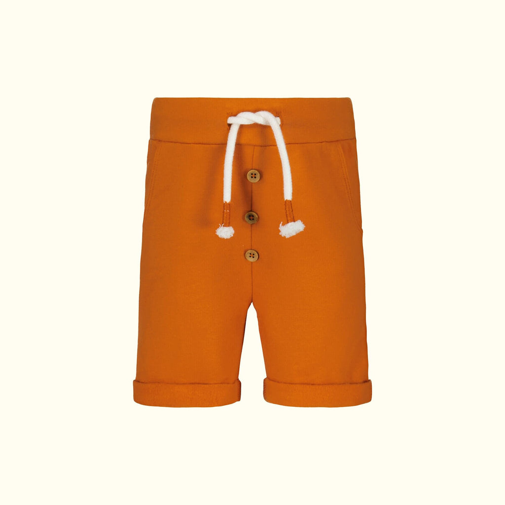Organic Cotton Rust Brown Shorts Front