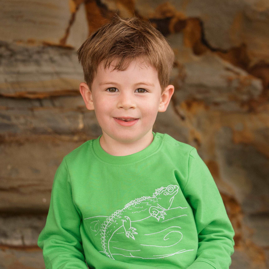organic cotton tuatara jumper