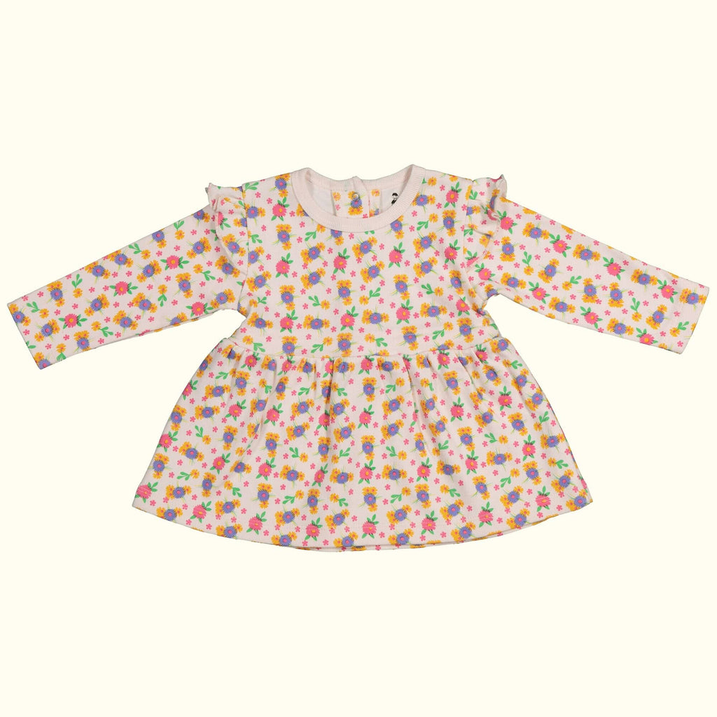 Organic cotton wild flower dress front